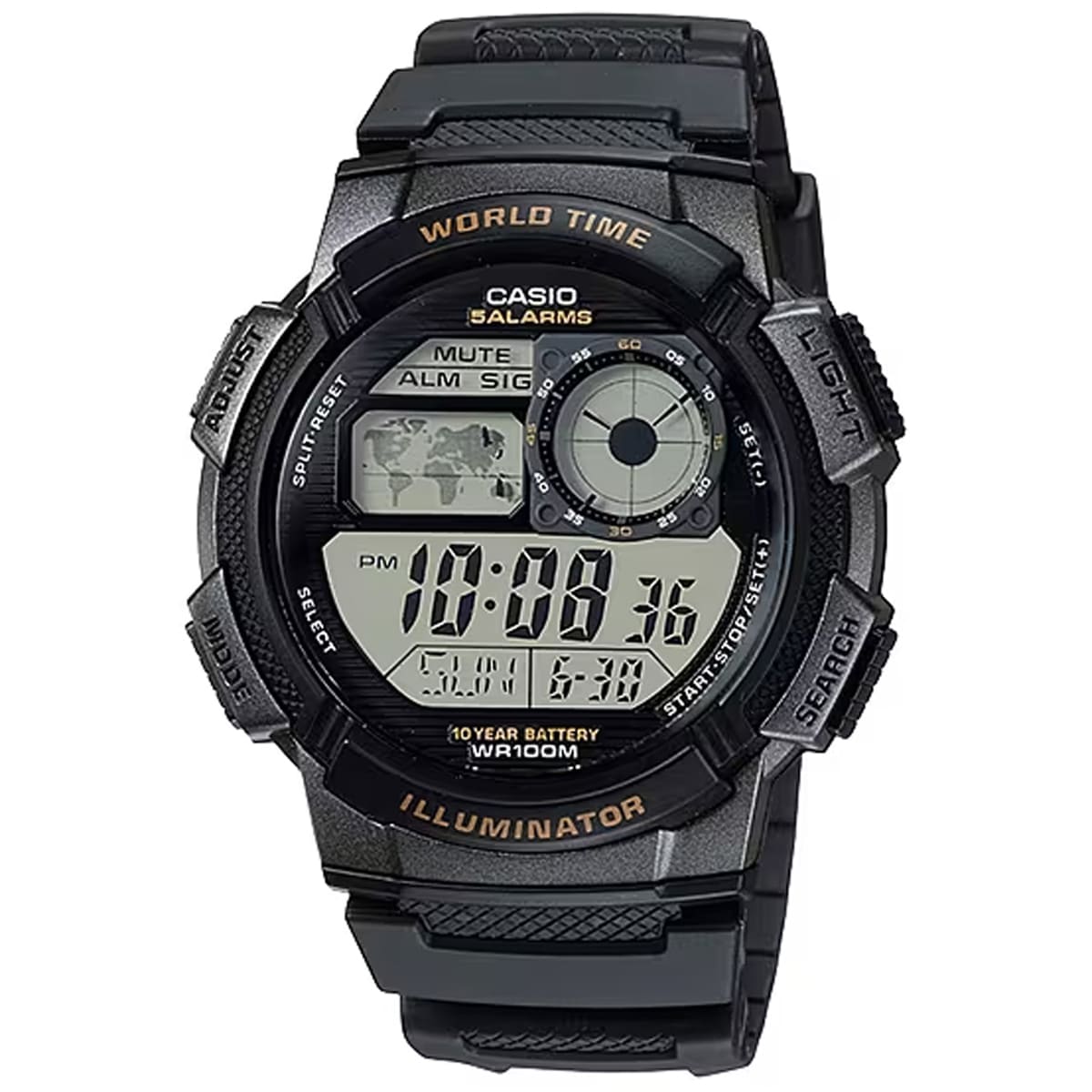 MONTRE CASIO HOMME CHRONO SILICONE